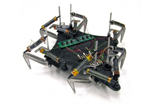 jeden z robotů, jehož umělé svaly jsou vyrobeny z EAP